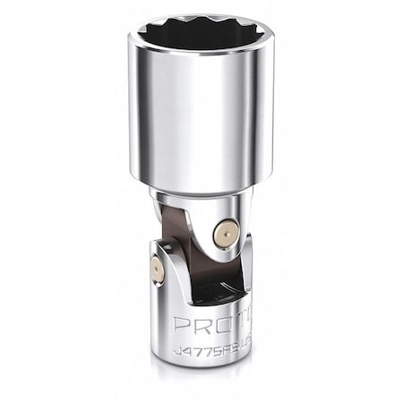 1/4 in Drive, 14mm Triple Square Metric Socket, 12 Points, Flex Steel, Chrome, 14mm MPN:J4814MAS