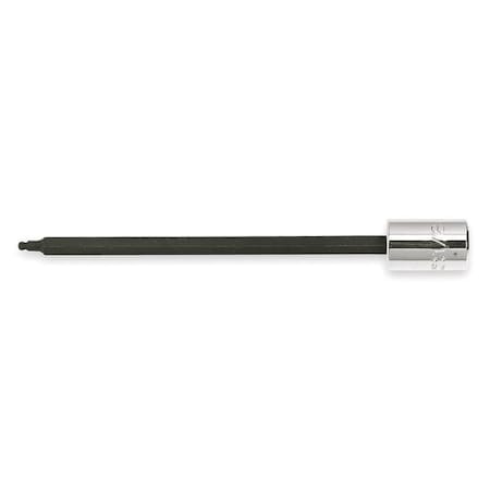 3/8 in Drive Ball Hex Socket Bit SAE 1/8 in Tip, 6 3/32 in L MPN:J4904BD