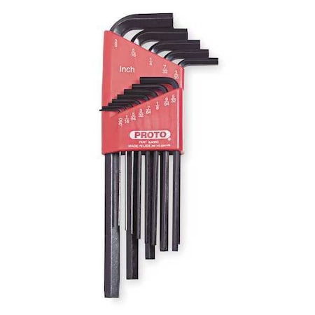 13 Piece SAE L-Shape Hex Key Set, J4983 MPN:J4983