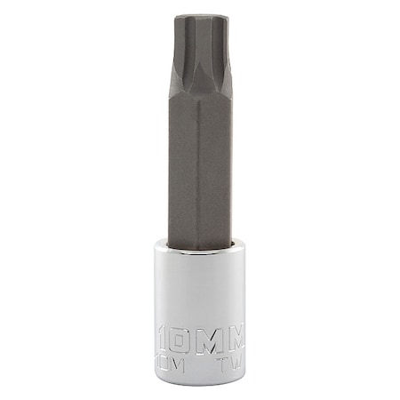 3/8 in Drive Hex Socket Bit Metric 10 mm Tip, 2 3/4 in L MPN:J4990R-10M