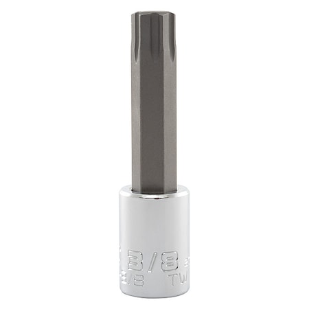 3/8 in Drive Hex Socket Bit SAE 3/8 in Tip, 2 3/4 in L MPN:J4990R-3/8