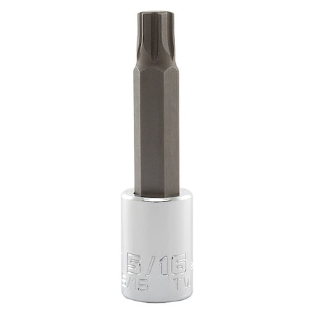 3/8 in Drive Hex Socket Bit SAE 5/16 in Tip, 2 3/4 in L MPN:J4990R-5/16