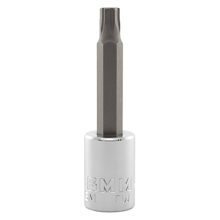 3/8 in Drive Hex Socket Bit Metric 6 mm Tip, 2 3/4 in L MPN:J4990R-6M