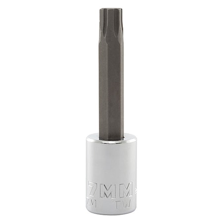 3/8 in Drive Hex Socket Bit Metric 7 mm Tip, 2 3/4 in L MPN:J4990R-7M