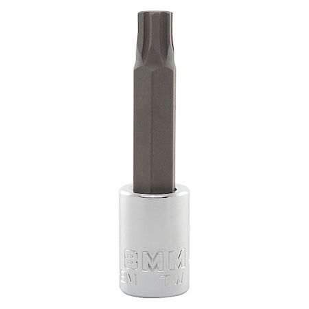 3/8 in Drive Hex Socket Bit Metric 8 mm Tip, 2 3/4 in L MPN:J4990R-8M