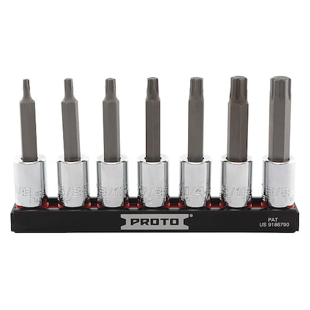 3/8 in Drive Socket Bit Set, SAE, 7 pcs MPN:J4990R7SAE