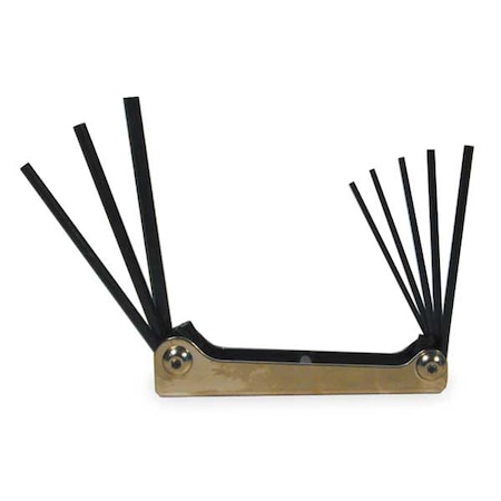 8 Piece SAE Fold-Up Hex Key Set, J4991 MPN:J4991