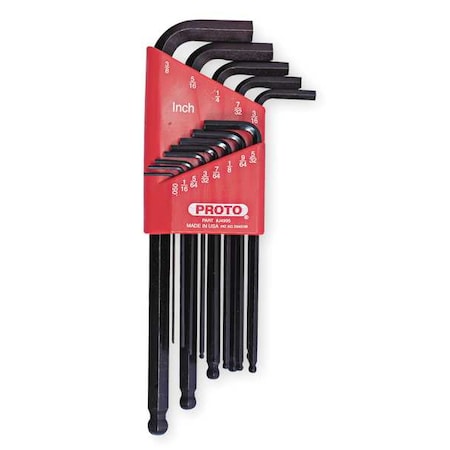 13 Piece SAE L-Shape Hex Key Set, J4995 MPN:J4995