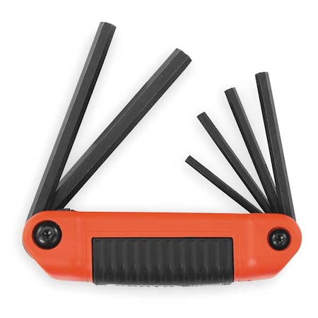 6 Piece SAE Fold-Up Hex Key Set, J4996CG MPN:J4996CG