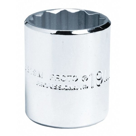 3/8 in Drive, 9mm Triple Square Metric Socket, 12 Points, Steel, Chrome, 9 mm MPN:J5209M