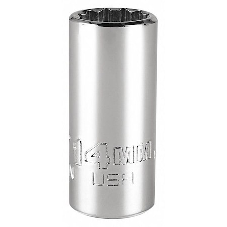 3/8 in Drive, 10mm Triple Square Metric Socket, 12 Points, Steel, Chrome, 10 mm MPN:J5210MN
