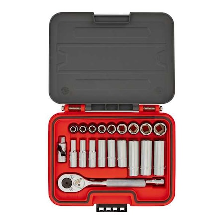 3/8 in Drive SAE, 21 pcs MPN:J52121S