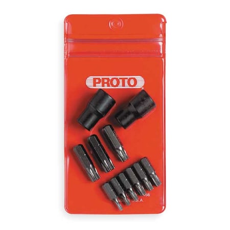 11 Piece Torx Bit Set, 3/8 in MPN:J5239P