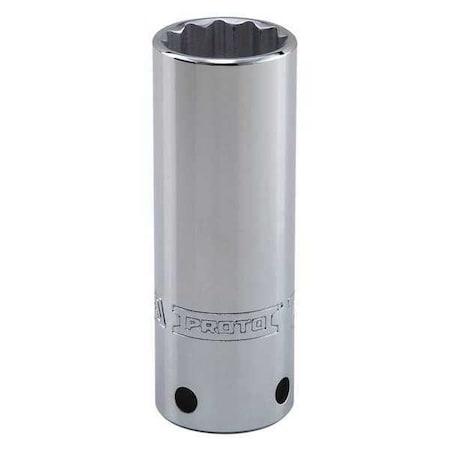 1/2 in Drive, 20mm Metric, Socket, 12 Points, Steel, Chrome, 20 mm MPN:J5320M-TT