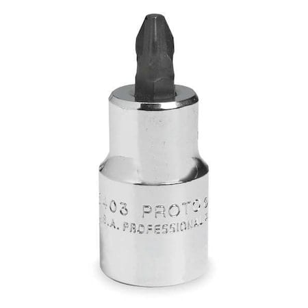 1/2 in Drive Phillips Socket Bit SAE No. 3 Tip, 2 5/32 in L MPN:J5403