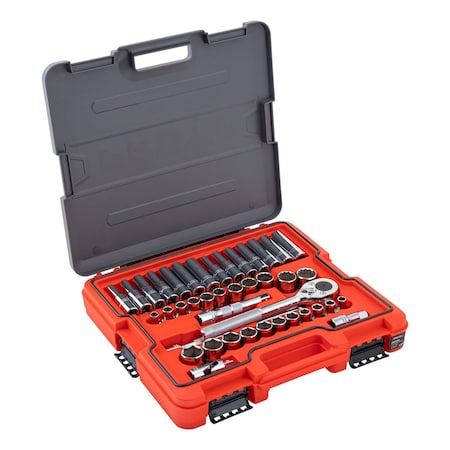 1/2 in Drive Socket Set SAE 41 Pieces 3/8 in to 1 in, Chrome MPN:J54141ST