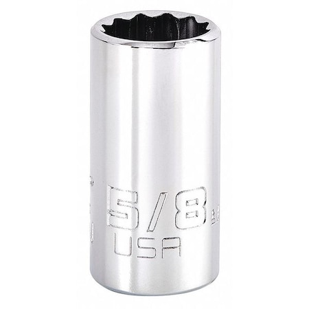 1/2 in Drive, Triple Square Metric Socket, 12 Points, Steel, Chrome, 20 mm MPN:J5420MN