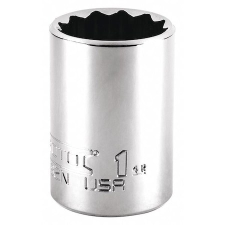 1/2 in Drive, Triple Square Metric Socket, 12 Points, Steel, Chrome, 32 mm MPN:J5432MN