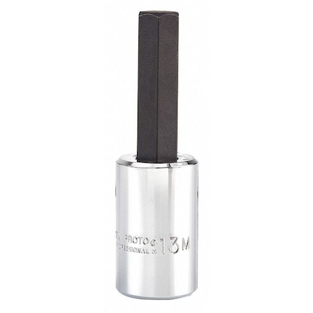 1/2 in Drive Hex Socket Bit Metric 13 mm Tip, 3 41/64 in L MPN:J5441-13M