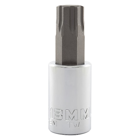 1/2 in Drive Hex Socket Bit SAE 13 mm Tip, 2 3/4 in L MPN:J5441R-13M