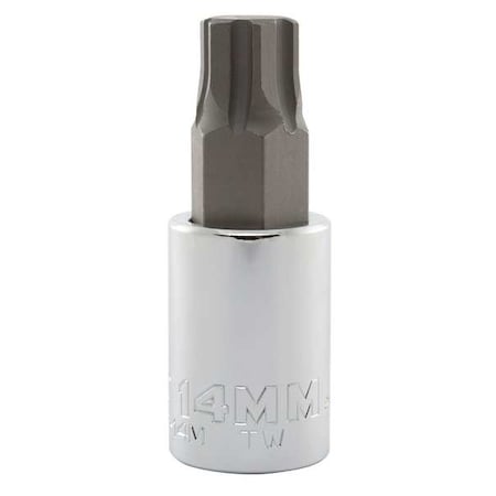 1/2 in Drive Hex Socket Bit SAE 14 mm Tip, 2 3/4 in L MPN:J5441R-14M