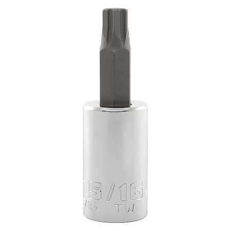 1/2 in Drive Hex Socket Bit SAE 5/16 in Tip, 2 3/4 in L MPN:J5441R-5/16