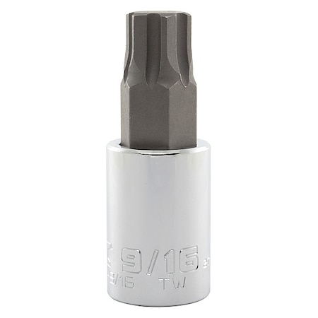 1/2 in Drive Hex Socket Bit SAE 9/16 in Tip, 2 3/4 in L MPN:J5441R-9/16
