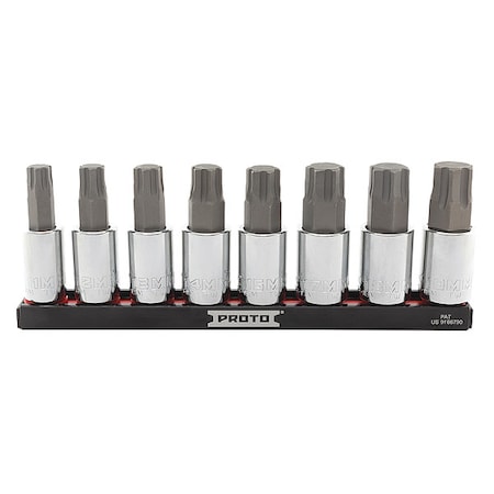 1/2 in Drive Socket Bit Set, Metric, 8 pcs MPN:J5441R8MM