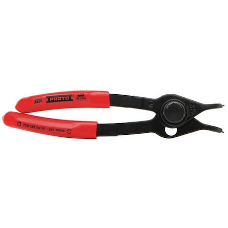 Retaining Ring Plier, Fixed Tip, 5-7/8
