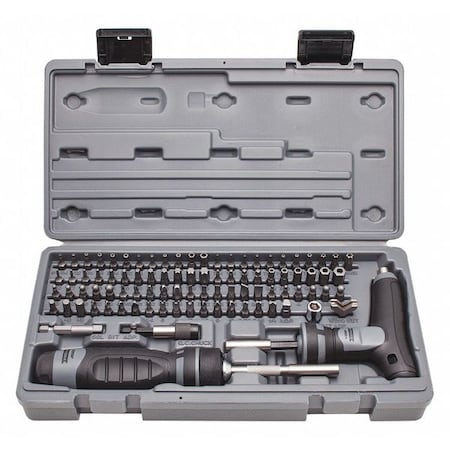 12 in, Drive Size: 1/4 in, Num. of pieces:91 MPN:J61390