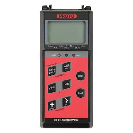 Electronic Torque Meter, LCD, 9V Battery MPN:J6360B