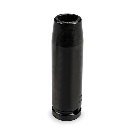 1/2 in Drive Impact Socket 7/16 in Size 12 pt Deep Depth, Black Oxide MPN:J7314