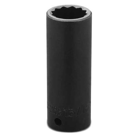 1/2 in Drive Impact Socket 13/16 in Size 12 pt Deep Depth, Black Oxide MPN:J7326