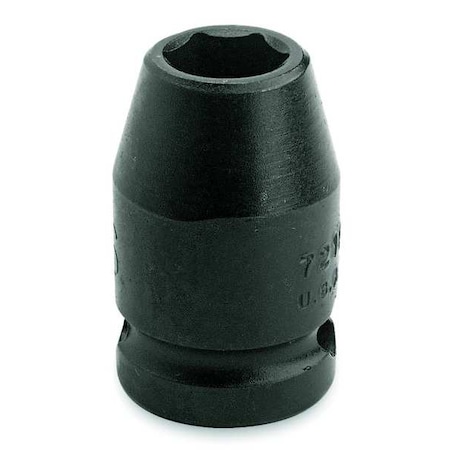 1/2 in Drive Impact Socket Standard Socket, black oxide, Steel, 9 mm MPN:J7409M