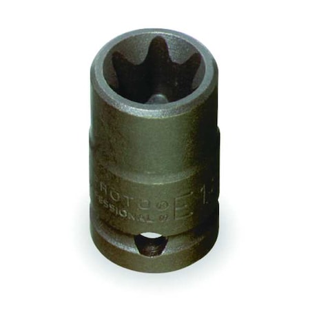 1/2 in Drive Impact Socket Standard Socket, black oxide, Steel, E18 MPN:J7418TX