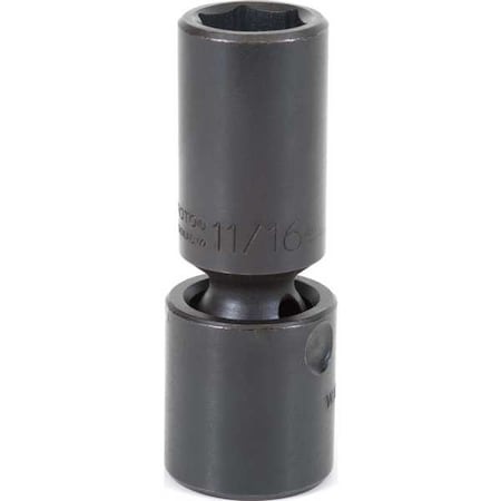 1/2 in Drive Flex Impact Socket 15/16 in Size 6 pt Deep Depth, Black Oxide MPN:J75282P