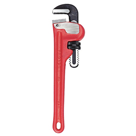 8 in L 1 in Cap. Cast Iron Straight Pipe Wrench MPN:J808HD