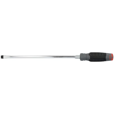 ScrDrv, Slotted, 3/8in, Gray;Black, Round MPN:JKB3812RPF
