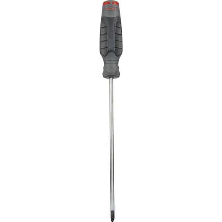 Screwdriver, Phillips, No 2, Gray, Black, Round MPN:JP0208RF