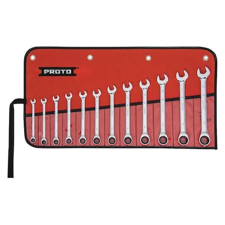 Ratcheting Wrench Set, Combination MPN:JSCRMT-12S