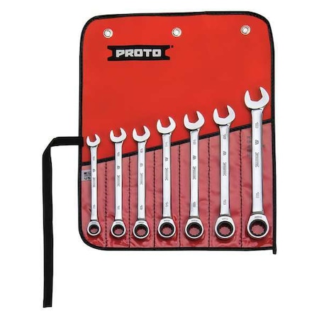 Combo Wrench St, Steel, Polish, Stnrd, Ofst MPN:JSCRMT-7S