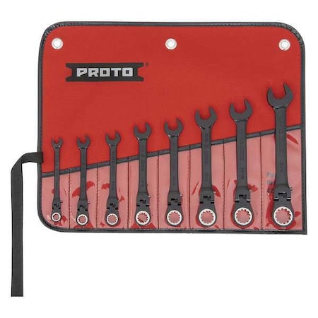 Ratcheting Wrench Set, Combination, Spline MPN:JSCVF-8S