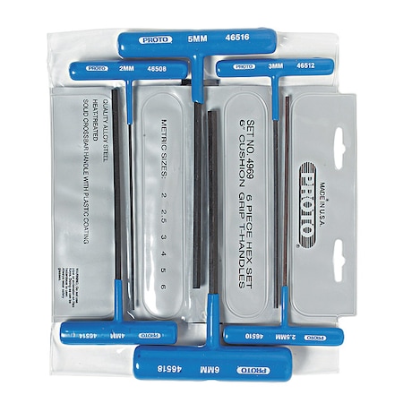 Set Hex Key T Handle 6 P MPN:J4969