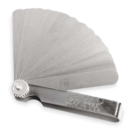 25 Blade Metric Feeler Gauge Set MPN:J00MM25