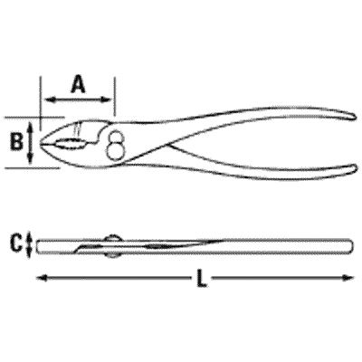 Plier Slip-Joint w/Grip MPN:J275G