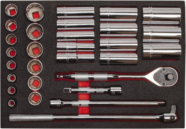 Deep Standard Socket Set: 30 Pc MPN:J54126HTCK