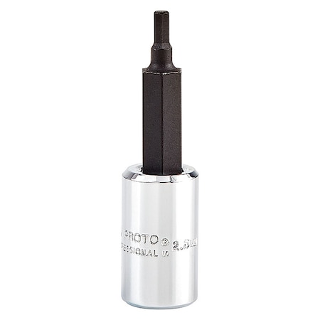Skt Hex Bit 1/4 Dr 2.5MM MPN:J4770-2.5M