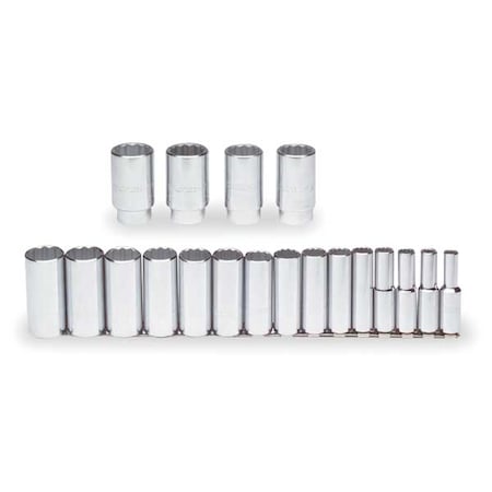 Set Skt 1/2 Dr 19PC 12PT MPN:J54105