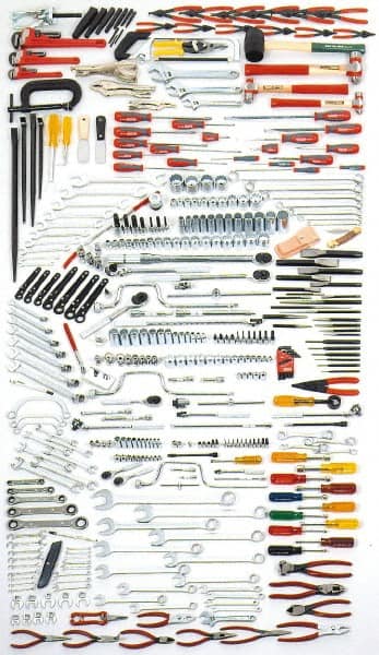 Combination Hand Tool Set: 411 Pc, Mechanic's Tool Set MPN:J99830