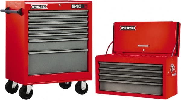 Red/Gray Steel Chest/Roller Cabinet Combo MPN:3605477/3605448